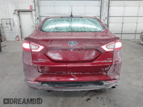 2014 Ford Fusion SE Hybrid with VIN 3FA6P0LU5ER136237, listed as a IAAI auction lot 41590088 with 174,009 mi miles. Bid and sale history available at carsss.com. Image 16.