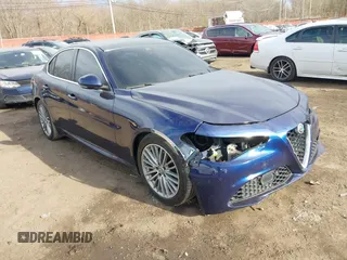 2018 Alfa Romeo Giulia Ti with VIN ZARFAECN7J7582012, listed as a IAAI auction lot 41645186 with 86,967 mi miles and . Bid and sale history available at DreamBid. Image 1.