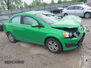 2015 Chevrolet Sonic LT with VIN 1G1JC5SB8F4168860, listed as a IAAI auction lot 42163278 with 102,855 mi miles and . Bid and sale history available at DreamBid. Image 1.