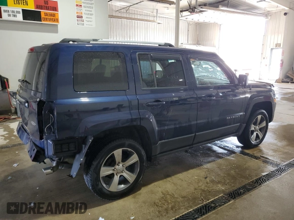 2016 Jeep Patriot Latitude with VIN 1C4NJRFB6GD580423, listed as a Copart auction lot 59733615 with 108,428 mi miles and Salvage title. Bid and sale history available at DreamBid. Image 3.