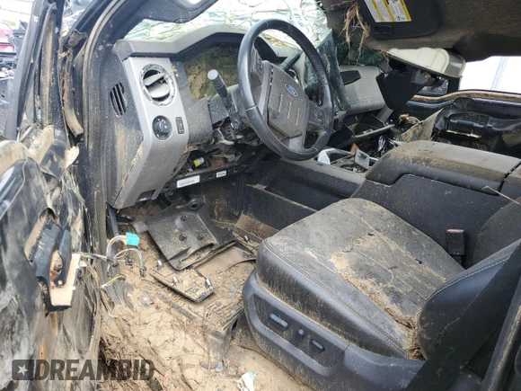 2015 Ford F-350 Platinum with VIN 1FT8W3BT1FEA38732, listed as a Copart auction lot 55020975 with Not Provided miles and Salvage Title. Bid and sale history available at DreamBid. Image 8.