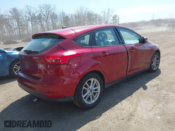 2015 Ford Focus SE with VIN 1FADP3K27FL289971, listed as a IAAI auction lot 41842582 with 96,450 mi miles. Bid and sale history available at carsss.com. Image 4.