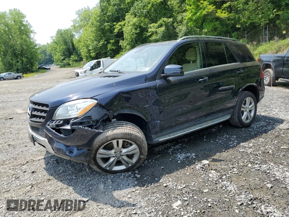 2015 Mercedes-Benz M 350 with VIN 4JGDA5HB2FA529997, listed as a Copart auction lot 59504795 with 69,872 mi miles and Salvage title. Bid and sale history available at DreamBid. Image 1.