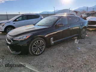 2018 Kia Stinger Premium with VIN KNAE25LA8J6032787, listed as a Copart auction lot 88683455 with 62,902 mi miles and Salvage Title. Bid and sale history available at carsss.com. Image 1.
