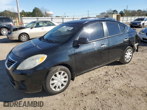 2014 Nissan Versa S with VIN 3N1CN7AP2EK451162, listed as a Copart auction lot 89150645 with 116,321 mi miles and Salvage Title. Bid and sale history available at DreamBid. Image 1.