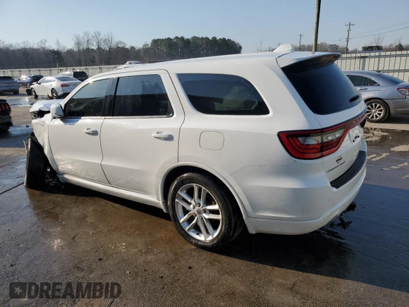 2021 Dodge Durango GT Plus with VIN 1C4RDHDG5MC692889, listed as a Copart auction lot 50168005 with 53,254 mi miles and Salvage Title. Bid and sale history available at DreamBid. Image 2.