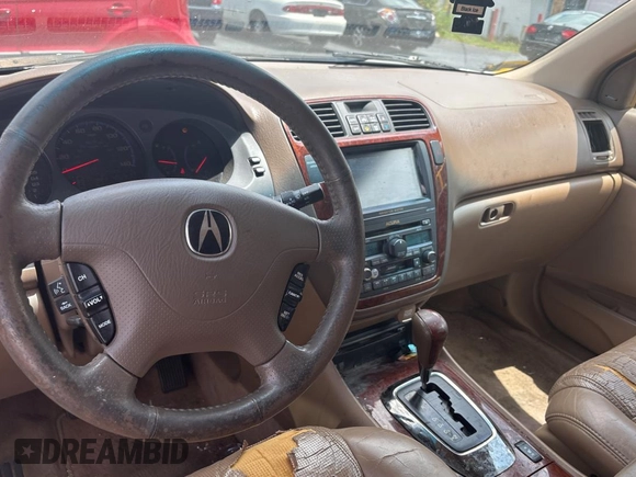 2004 Acura MDX Touring with VIN 2HNYD18954H530413, listed as a Copart auction lot 57705325 with 207,938 mi miles and Clean title. Bid and sale history available at DreamBid. Image 9.