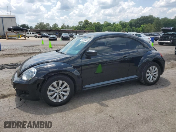 2015 Volkswagen Beetle Fleet Edition with VIN 3VWF17ATXFM645590, listed as a Copart auction lot 58234745 with 128,469 mi miles and Salvage title. Bid and sale history available at DreamBid. Image 1.