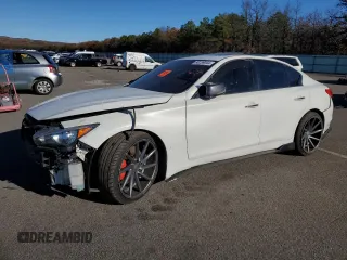 2014 Infiniti Q50 Sport with VIN JN1BV7AP7EM689505, listed as a Copart auction lot 80259044 with Not Provided miles and Salvage Title. Bid and sale history available at DreamBid. Image 1.