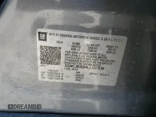 2020 Chevrolet Trax LS with VIN 3GNCJKSB4LL157839, listed as a Copart auction lot 48730334 with 53,896 mi miles and Salvage Title. Bid and sale history available at DreamBid. Image 15.