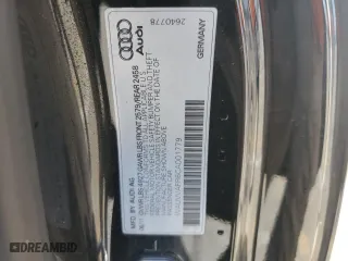 2012 Audi S5 Prestige with VIN WAUVVAFR6CA001779, listed as a Copart auction lot 52224815 with 153,330 mi miles and Clean Title. Bid and sale history available at carsss.com. Image 12.