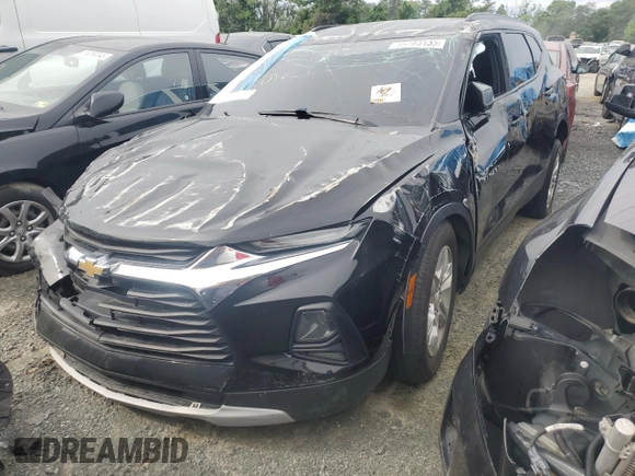 2021 Chevrolet Blazer LT with VIN 3GNKBJRS8MS572047, listed as a Copart auction lot 55783135 with 96,744 mi miles and Salvage title. Bid and sale history available at DreamBid. Image 1.