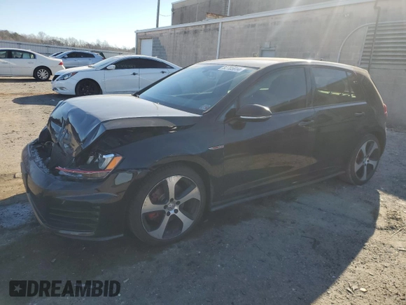 2015 Volkswagen Golf GTI S with VIN 3VW5T7AUXFM099940, listed as a Copart auction lot 82705914 with 68,617 mi miles and Salvage Title. Bid and sale history available at carsss.com. Image 1.