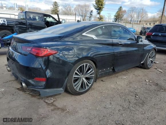 2018 Infiniti Q60 3.0t LUXE with VIN JN1EV7EKXJM342403, listed as a Copart auction lot 47301525 with 116,181 mi miles and Salvage Title. Bid and sale history available at carsss.com. Image 3.