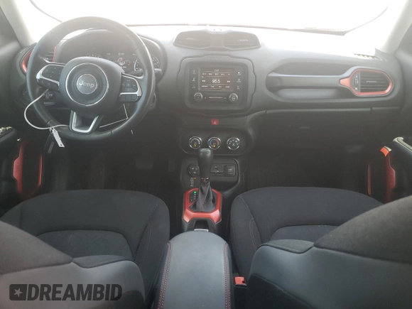 2016 Jeep Renegade Trailhawk with VIN ZACCJBCT6GPD25378, listed as a Copart auction lot 64984875 with 96,325 mi miles and Salvage title. Bid and sale history available at DreamBid. Image 8.