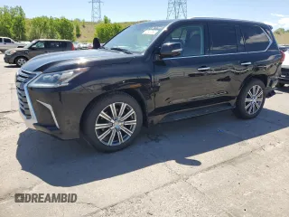 2016 Lexus LX 570 with VIN JTJHY7AX2G4216500, listed as a Copart auction lot 52747765 with 125,334 mi miles and Salvage title. Bid and sale history available at DreamBid. Image 1.