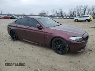 2014 BMW 5 Series 550i xDrive with VIN WBAKP9C5XEDZ35149, listed as a Copart auction lot 48979585 with Not provided miles and Salvage title. Bid and sale history available at DreamBid. Image 4.