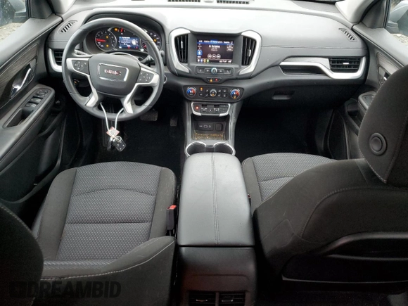 2023 GMC Terrain SLE with VIN 3GKALTEG6PL208923, listed as a Copart auction lot 60535645 with 18,225 mi miles and Salvage title. Bid and sale history available at DreamBid. Image 8.
