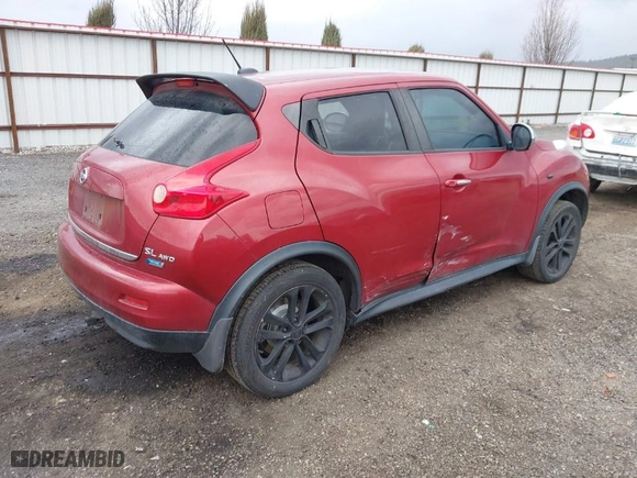 2012 Nissan Juke SV with VIN JN8AF5MV9CT109196, listed as a IAAI auction lot 41860783 with 116,673 mi miles. Bid and sale history available at carsss.com. Image 4.