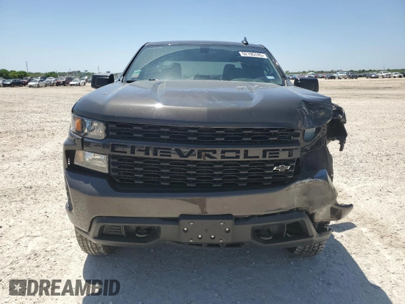2021 Chevrolet Silverado 1500 Custom with VIN 1GCPYBEK6MZ231063, listed as a Copart auction lot 52195745 with 53,497 mi miles and Salvage Title. Bid and sale history available at DreamBid. Image 5.