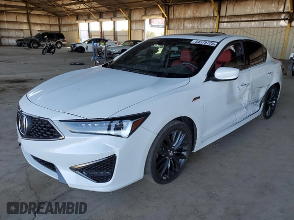 2021 Acura ILX Premium with VIN 19UDE2F87MA011641, listed as a Copart auction lot 54579725 with 64,820 mi miles and Salvage title. Bid and sale history available at DreamBid. Image 1.