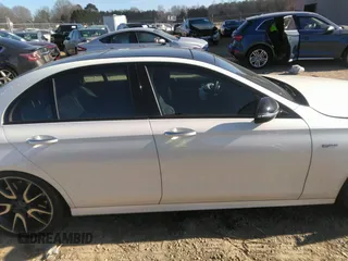 2018 Mercedes-Benz E-Class AMG E 43 with VIN WDDZF6EBXJA477524, listed as a IAAI auction lot 41174809 with 1 mi miles. Bid and sale history available at carsss.com. Image 13.