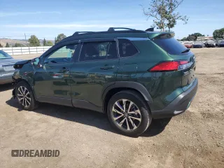 2025 Toyota Corolla Cross XLE with VIN 7MUDAABG2SV124680, listed as a Copart auction lot 57468355 with 2,180 mi miles and Salvage title. Bid and sale history available at DreamBid. Image 2.