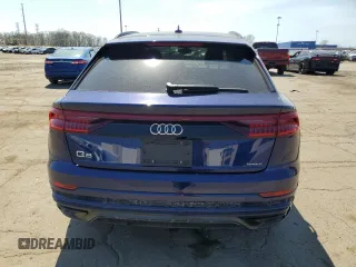 2023 Audi Q8 Premium Plus z VIN WA1EVBF1XPD017663, wystawiony jako Copart lot #54017405 z przebiegiem 22 800 mil mil oraz Czysty tytuł • Clean title. Historia ofert i sprzedaży dostępna na DreamBid. Obrazek 6.