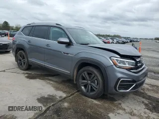 2022 Volkswagen Atlas 3.6L V6 SEL R-Line with VIN 1V2AR2CA7NC517861, listed as a Copart auction lot 47723674 with 14,311 mi miles and Salvage Title. Bid and sale history available at carsss.com. Image 4.