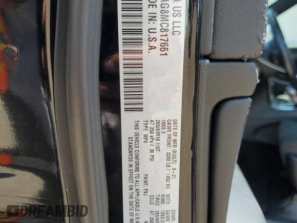 2021 Jeep Grand Cherokee Laredo E with VIN 1C4RJFAG8MC817661, listed as a Copart auction lot 52374235 with 25,305 mi miles and Salvage title. Bid and sale history available at DreamBid. Image 14.