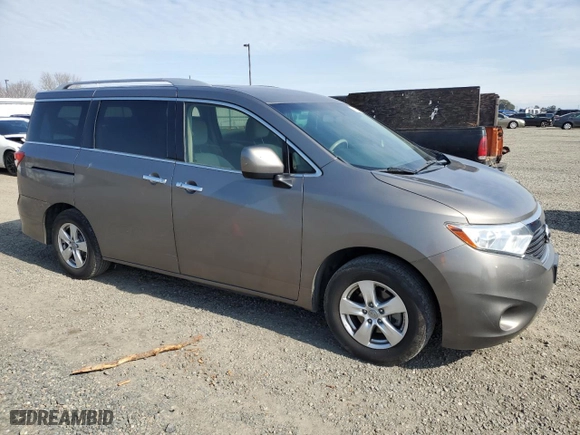 2017 Nissan Quest SV with VIN JN8AE2KP7H9166636, listed as a Copart auction lot 42658454 with 97,372 mi miles. Bid and sale history available at carsss.com. Image 4.