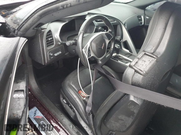 2017 Chevrolet Corvette 2LT z VIN 1G1YD2D78H5112367, wystawiony jako Copart lot #73971084 z przebiegiem Nie podano mil oraz Szkoda całkowita • Salvage title. Historia ofert i sprzedaży dostępna na DreamBid. Obrazek 8.