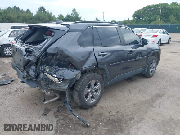 2024 Toyota RAV4 XLE with VIN 2T3P1RFV4RC463790, listed as a IAAI auction lot 42450962 with 22,918 mi miles and . Bid and sale history available at DreamBid. Image 4.