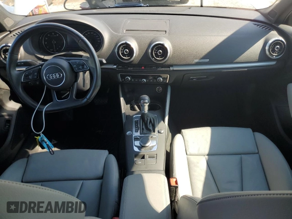 2018 Audi A3 Sedan Premium with VIN WAUAUGFF8J1068990, listed as a Copart auction lot 63114803 with 82,646 mi miles. Bid and sale history available at carsss.com. Image 8.