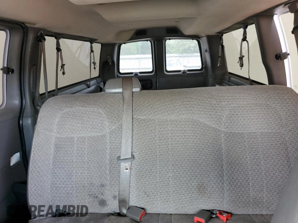 2017 Chevrolet Express Passenger LT with VIN 1GAZGPFF8H1124989, listed as a Copart auction lot 55575645 with 208,783 mi miles and Salvage title. Bid and sale history available at DreamBid. Image 10.