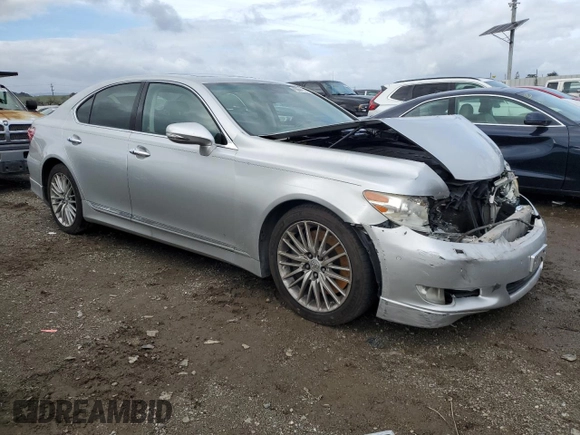 2010 Lexus LS 460 with VIN JTHBL5EF8A5092651, listed as a Copart auction lot 45054185 with 174,439 mi miles and Salvage Title. Bid and sale history available at DreamBid. Image 4.