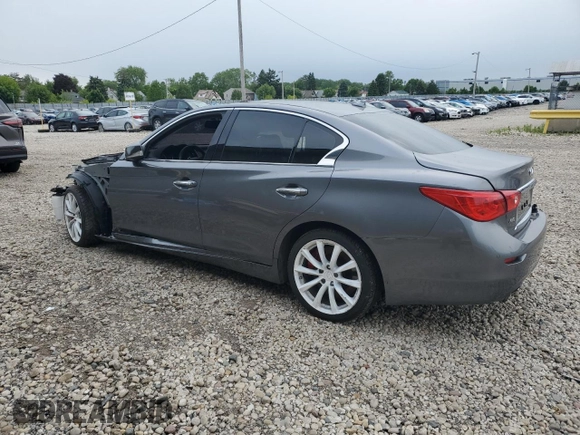 2017 Infiniti Q50 Red Sport 400 with VIN JN1FV7ARXHM870766, listed as a Copart auction lot 59943005 with 90,672 mi miles and Non repairable. Bid and sale history available at DreamBid. Image 2.