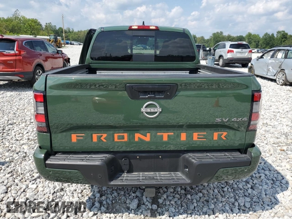 2023 Nissan Frontier SV with VIN 1N6ED1EK6PN618038, listed as a Copart auction lot 63832063 with 6,367 mi miles. Bid and sale history available at carsss.com. Image 6.