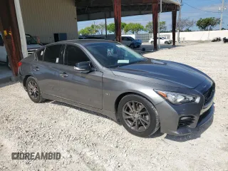 2017 Infiniti Q50 Premium z VIN JN1EV7AP4HM742288, wystawiony jako Copart lot #56983375 z przebiegiem 104 637 mil mil oraz Szkody całkowita. Historia ofert i sprzedaży dostępna na DreamBid. Obrazek 4.