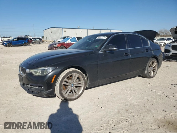 2017 BMW 3 Series 330i with VIN WBA8B9C31HK885586, listed as a Copart auction lot 87011734 with 140,714 mi miles and Salvage Title. Bid and sale history available at carsss.com. Image 1.