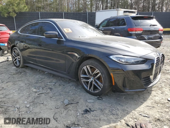 2024 BMW 4 Series 430i xDrive with VIN WBA73AV01RFP69182, listed as a Copart auction lot 48381225 with 42,193 mi miles and Salvage title. Bid and sale history available at DreamBid. Image 4.