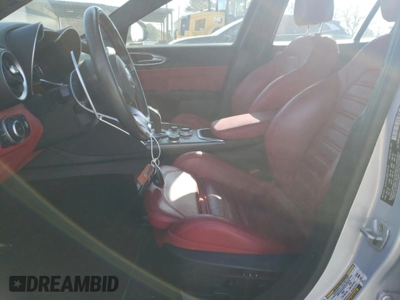 2020 Alfa Romeo Giulia Ti Sport with VIN ZARFAMBN0L7635096, listed as a Copart auction lot 84913134 with 49,765 mi miles and Salvage title. Bid and sale history available at DreamBid. Image 7.