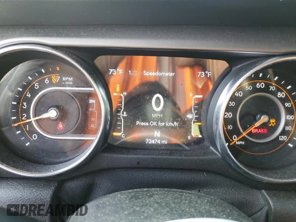 2021 Jeep Wrangler Unlimited Sport S with VIN 1C4HJXDG9MW504842, listed as a Copart auction lot 58566925 with 78,358 mi miles and Salvage title. Bid and sale history available at DreamBid. Image 9.