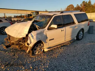 2008 Ford Expedition EL Limited with VIN 1FMFK19508LA12423, listed as a Copart auction lot 87960475 with 0 mi miles and Salvage Title. Bid and sale history available at carsss.com. Image 1.
