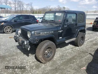 1997 Jeep Wrangler Sahara with VIN 1J4FY49S2VP495910, listed as a Copart auction lot 47794585 with 147,420 mi miles and Salvage Title. Bid and sale history available at carsss.com. Image 1.