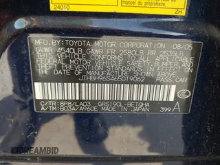 2006 Lexus GS 300 z VIN JTHBH96S465019062, wystawiony jako IAAI lot #42271726 z przebiegiem 101 050 mil mil oraz . Historia ofert i sprzedaży dostępna na DreamBid. Obrazek 9.