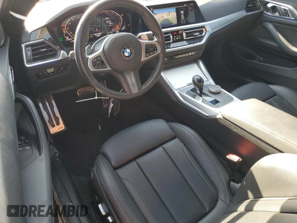2022 BMW 4 Series 430i z VIN WBA53AP04NCK05705, wystawiony jako Copart lot #53692445 z przebiegiem 39 080 mil mil oraz Szkoda całkowita • Salvage title. Historia ofert i sprzedaży dostępna na DreamBid. Obrazek 8.
