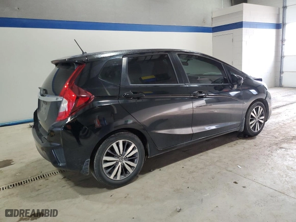 2015 Honda Fit EX-L with VIN 3HGGK5H80FM726013, listed as a Copart auction lot 41611355 with 76,793 mi miles and Salvage Title. Bid and sale history available at carsss.com. Image 3.