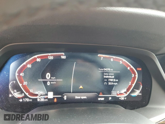2019 BMW X5 xDrive40i with VIN 5UXCR6C51KLL26595, listed as a Copart auction lot 70907012 with 54,276 mi miles. Bid and sale history available at carsss.com. Image 9.