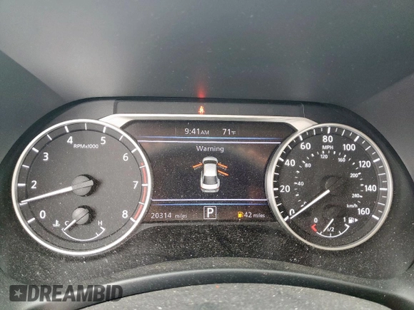 2024 Nissan Sentra SR with VIN 3N1AB8DV2RY382265, listed as a Copart auction lot 58528095 with 20,314 mi miles and Salvage title. Bid and sale history available at DreamBid. Image 9.